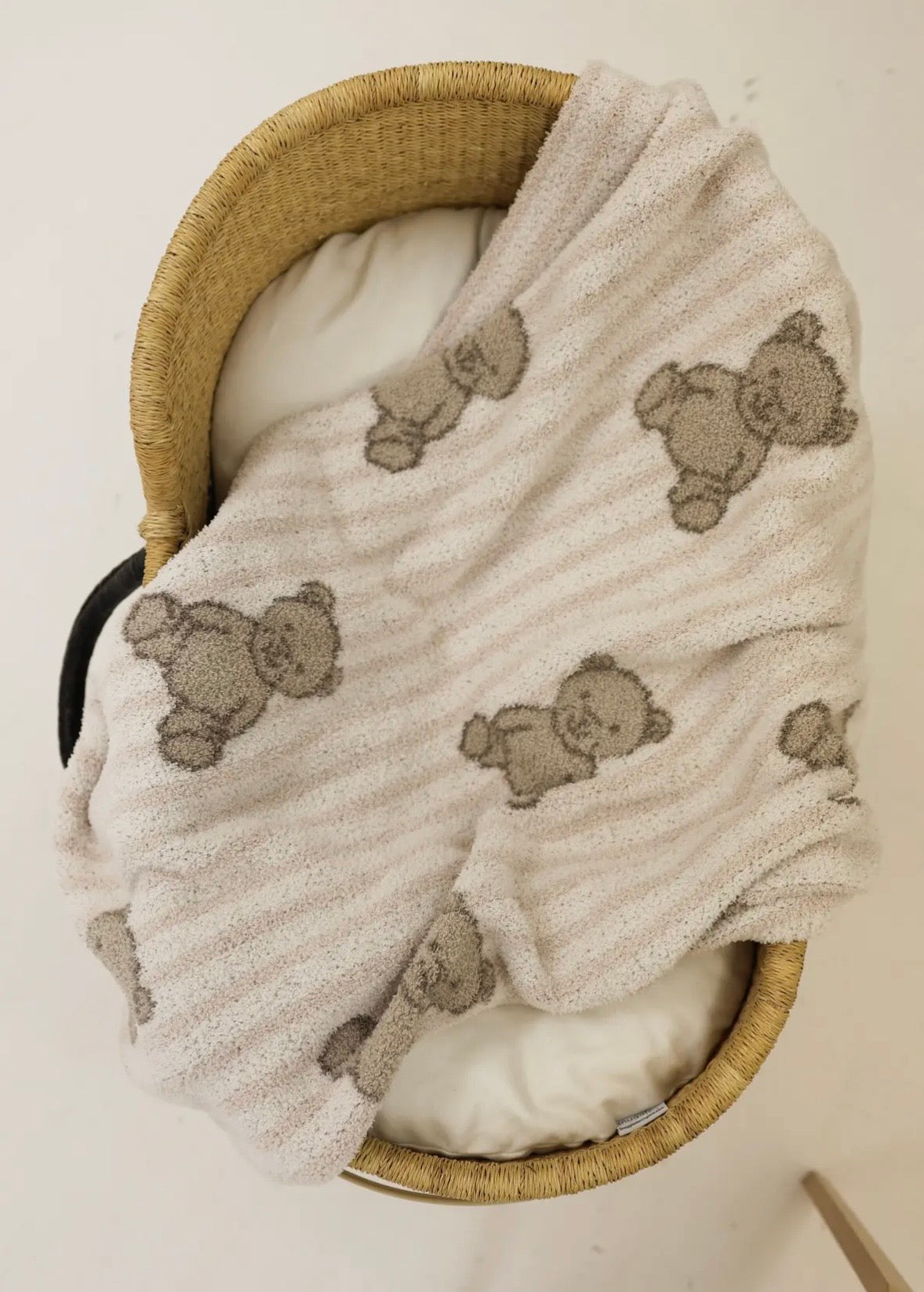 TEDDY ADULT SIZE PLUSH BLANKET