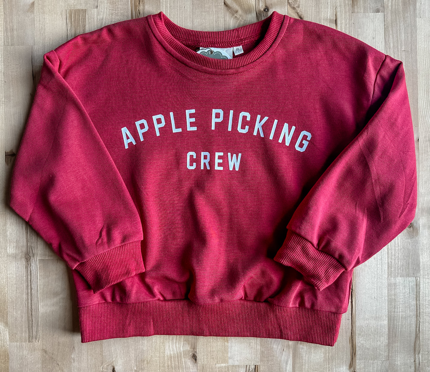 Apple Picking Crew Terry Pullover