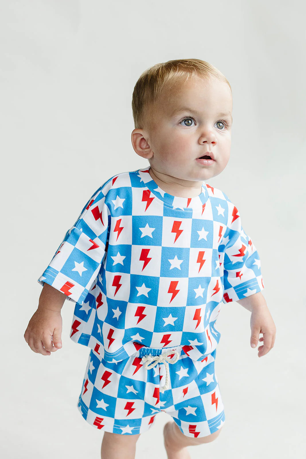 Checks + Stars Slouchy Set