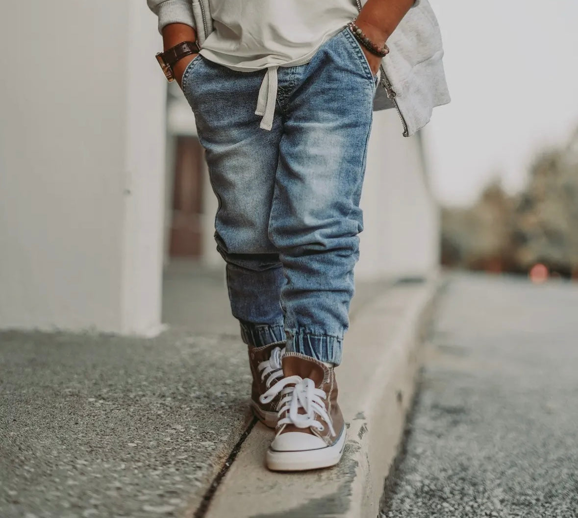 Stretch Denim Jogger