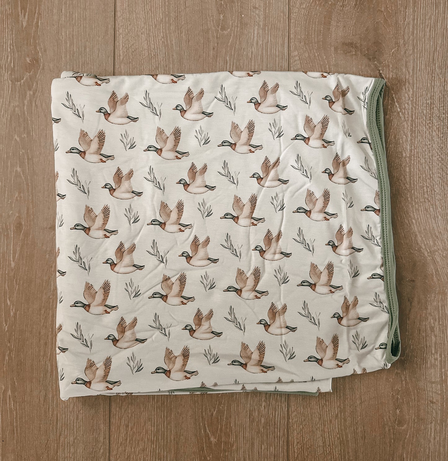 Sage Mallard Bamboo Blanket