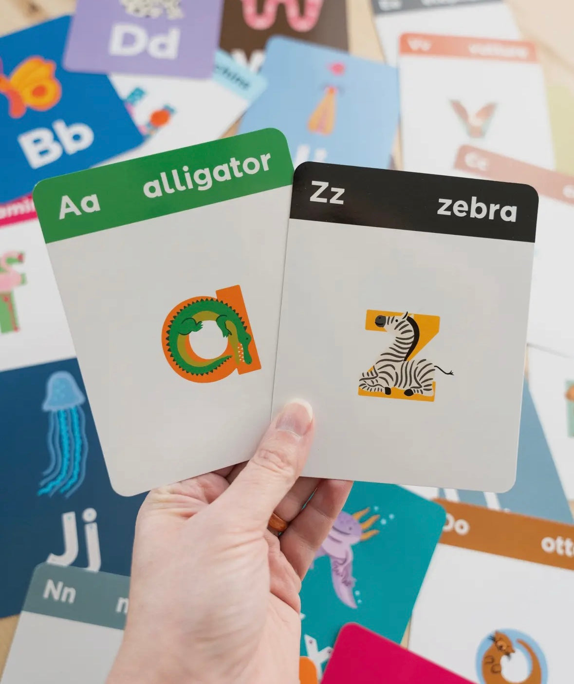 Animal A-to-Z Alphabet Flashcards