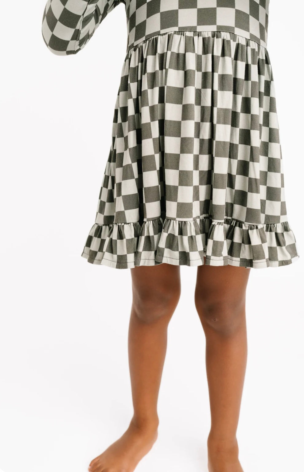 Pine Checkered Bamboo Dress