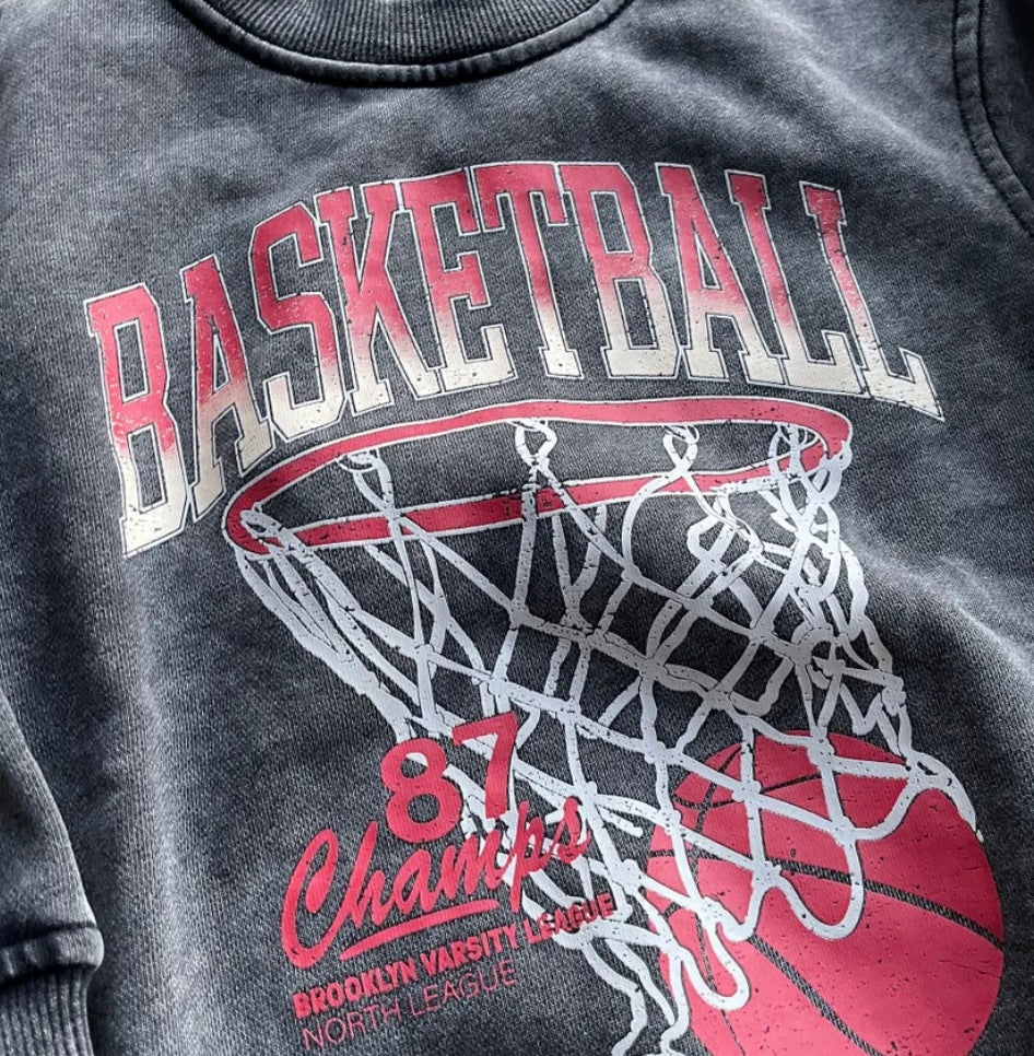 Vintage Inspired Basketball Crewneck