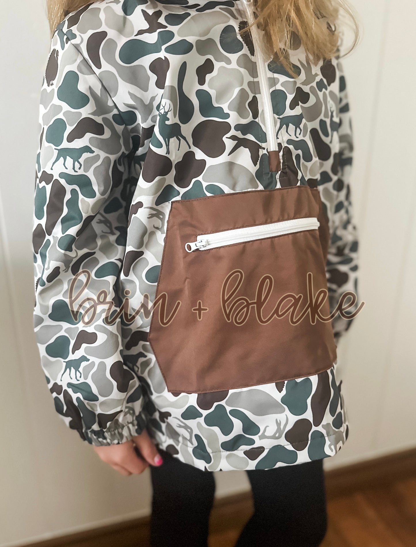 Camo Windbreaker Jacket