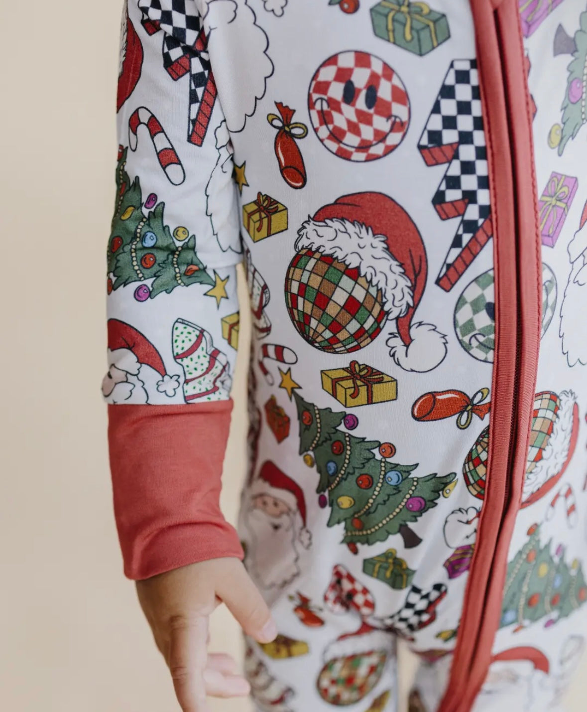 Retro Christmas Bamboo Zippy