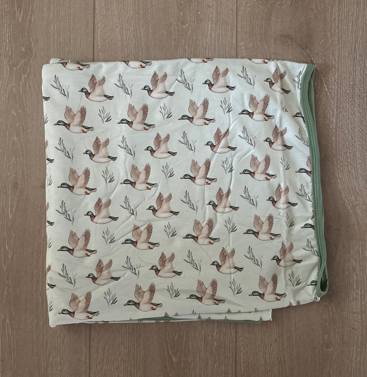 Sage Mallard Bamboo Blanket