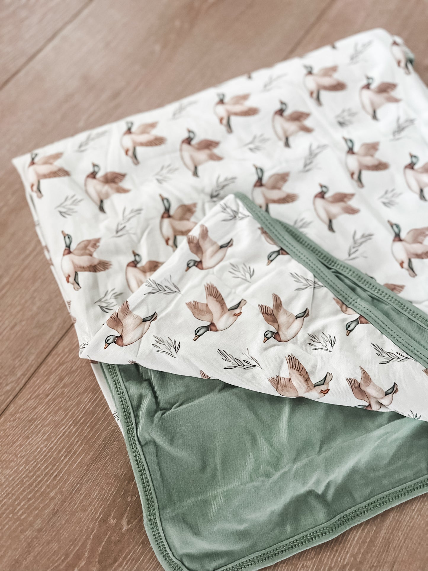 Sage Mallard Bamboo Blanket