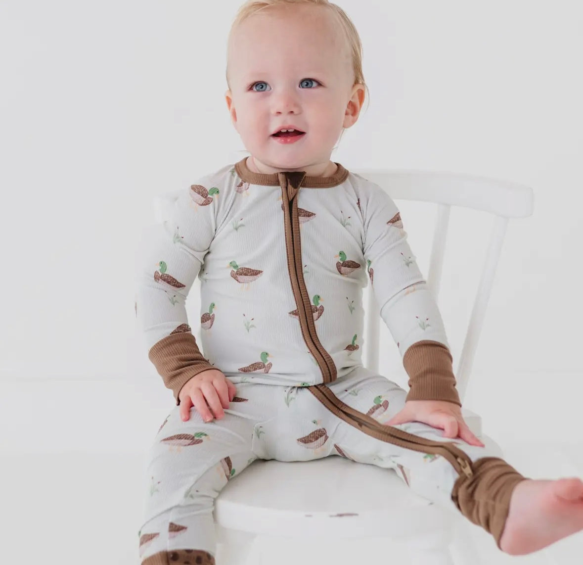 Duck, Duck, Cute Bamboo Pajamas
