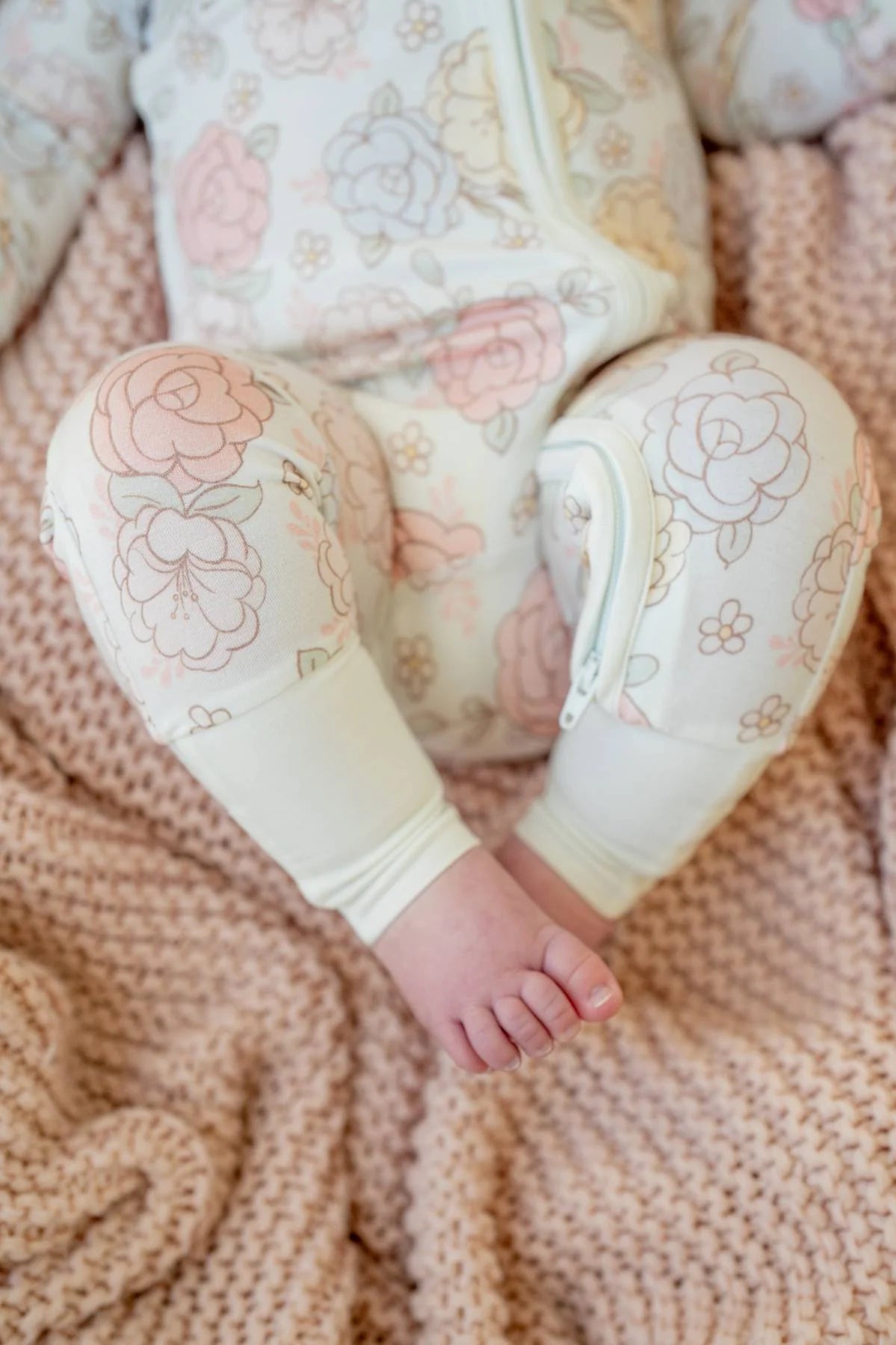Pastel Floral Bamboo Zippy