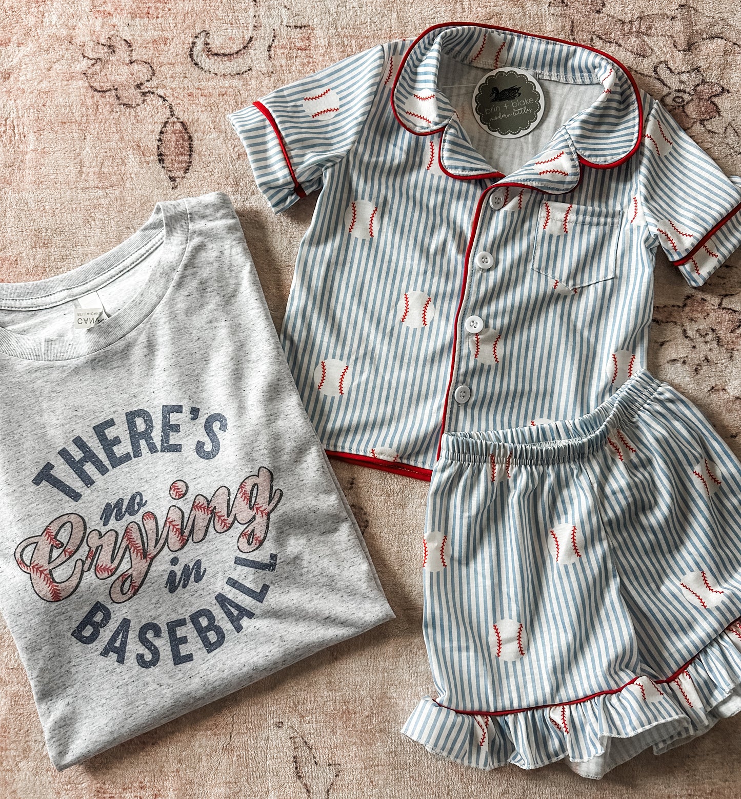 Baseball Sister Pajamas / Lounge Wear