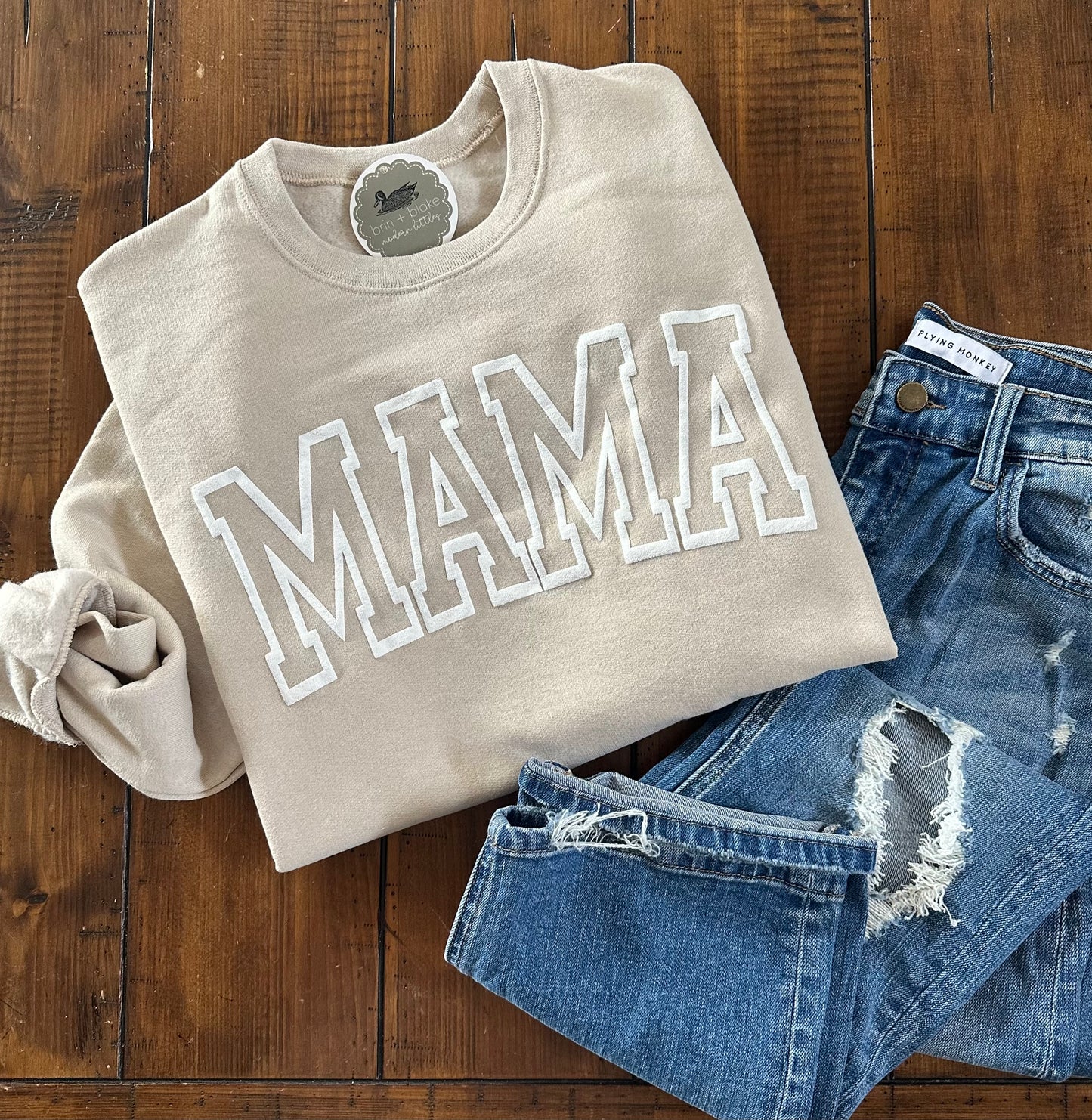Mama Puff Sand Sweatshirt