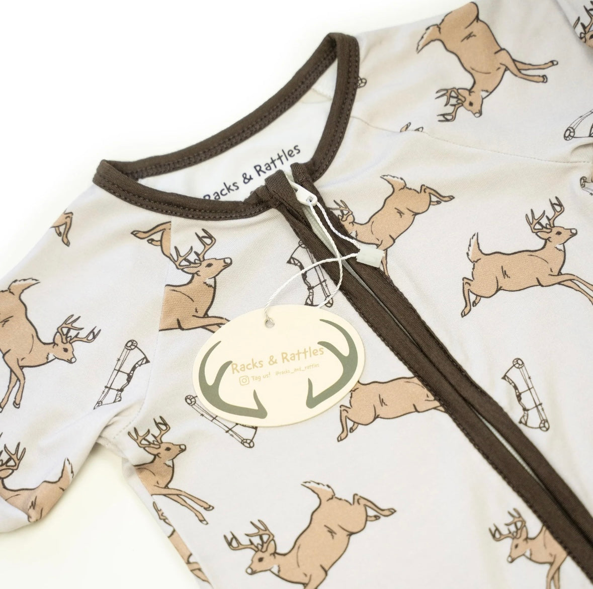 Bucks + Bows Bamboo Zippy