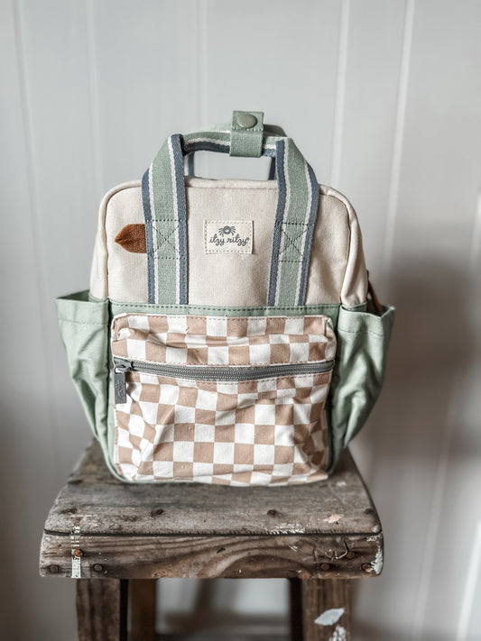 Checkered Toddler Backpack