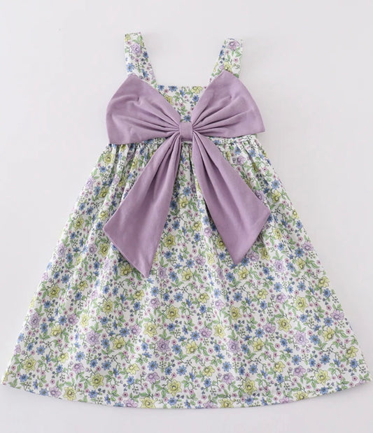 Vintage Blooms Bow Dress