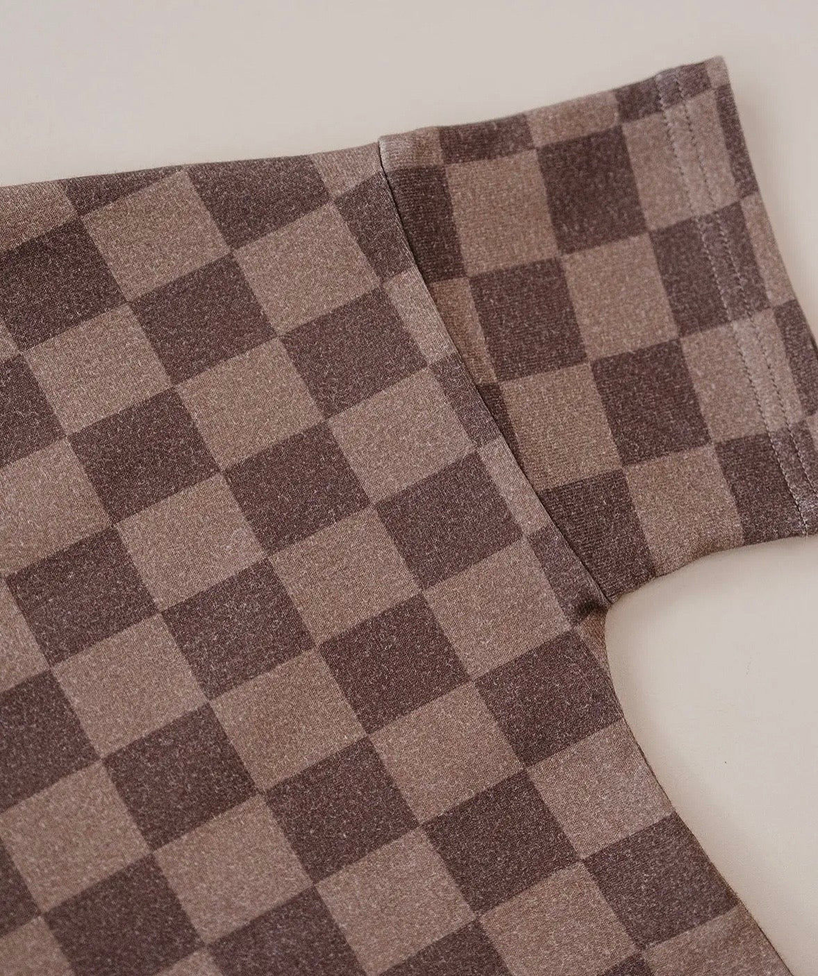 Espresso Checkerboard Slouchy Set