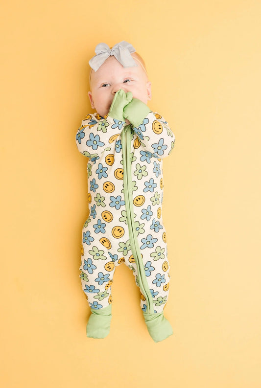 Happy Blooms Bamboo Zippy