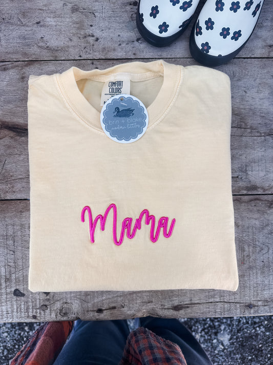 Mama Puff Embroidery Tee