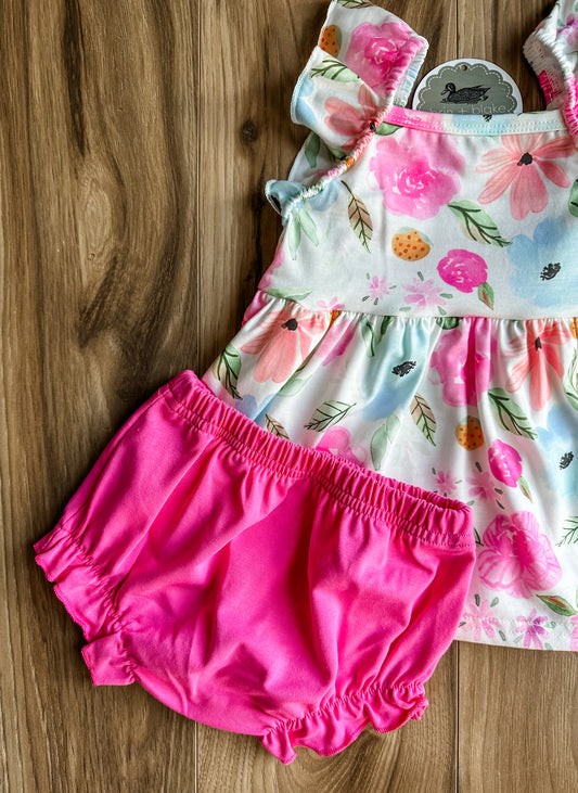 Watercolor Tank + Bloomer Set