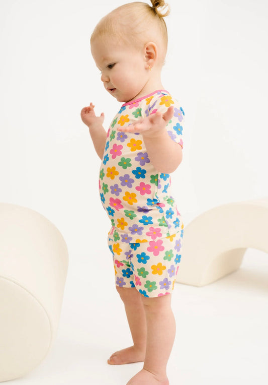 Retro Flower Bamboo Set