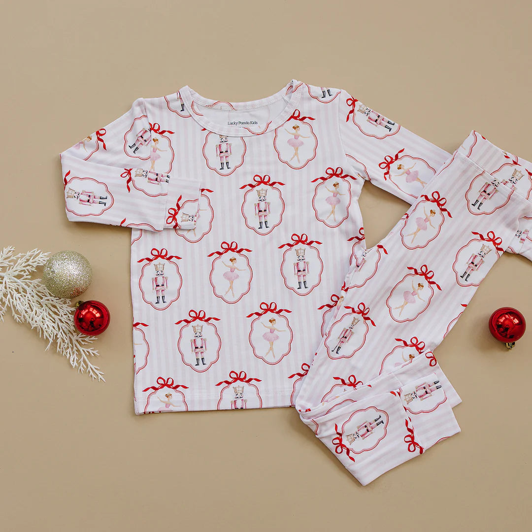 Bamboo Pink Nutcracker Pajamas