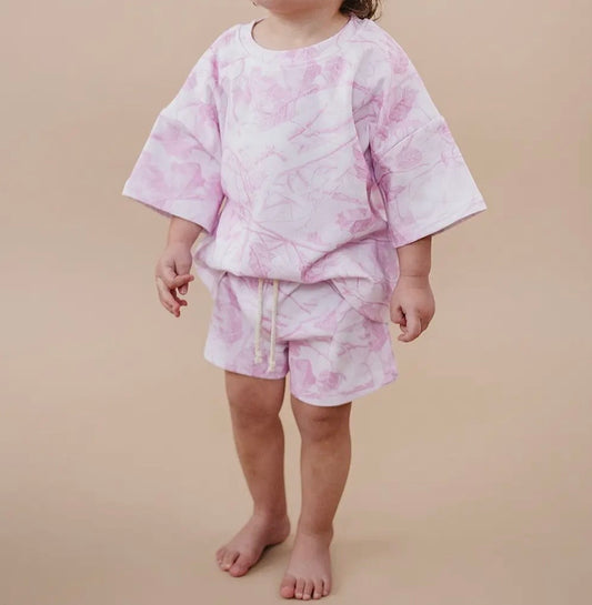 Pink Camo Slouchy Set