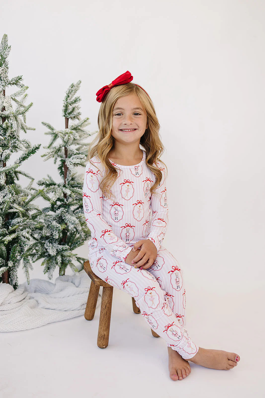 Bamboo Pink Nutcracker Pajamas