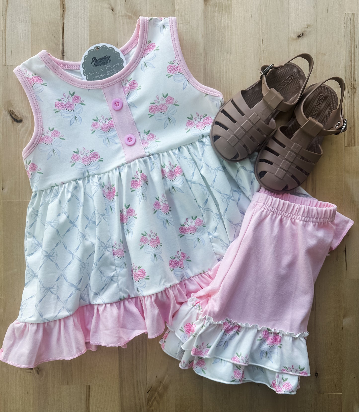Soft Rose Tunic + Shorts