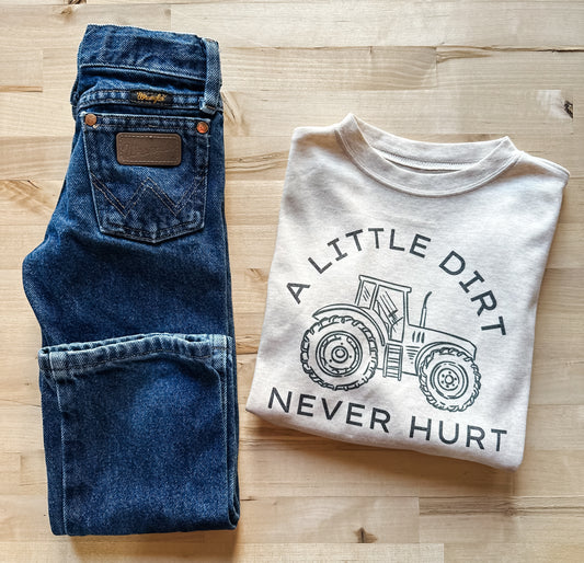 Little Dirt Never Hurt Long Sleeve Pullover