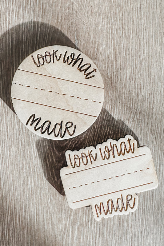 Wooden Handwriting Magnet