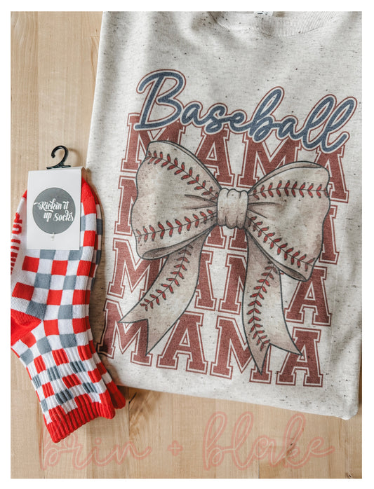 Coquette Baseball Mama Tee