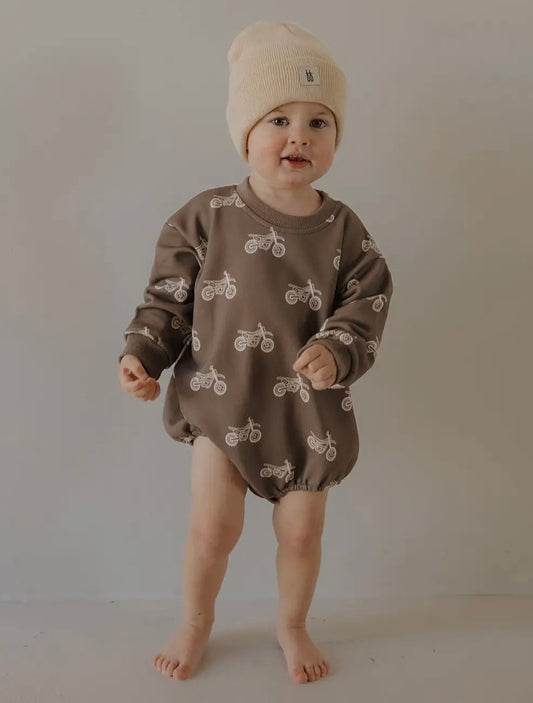 Dirtbike Sweatshirt Romper