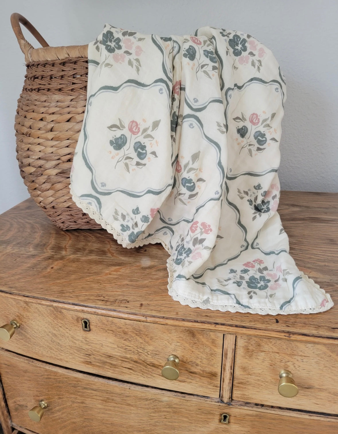 FLORAL FRAME QUILT {45 x 45}