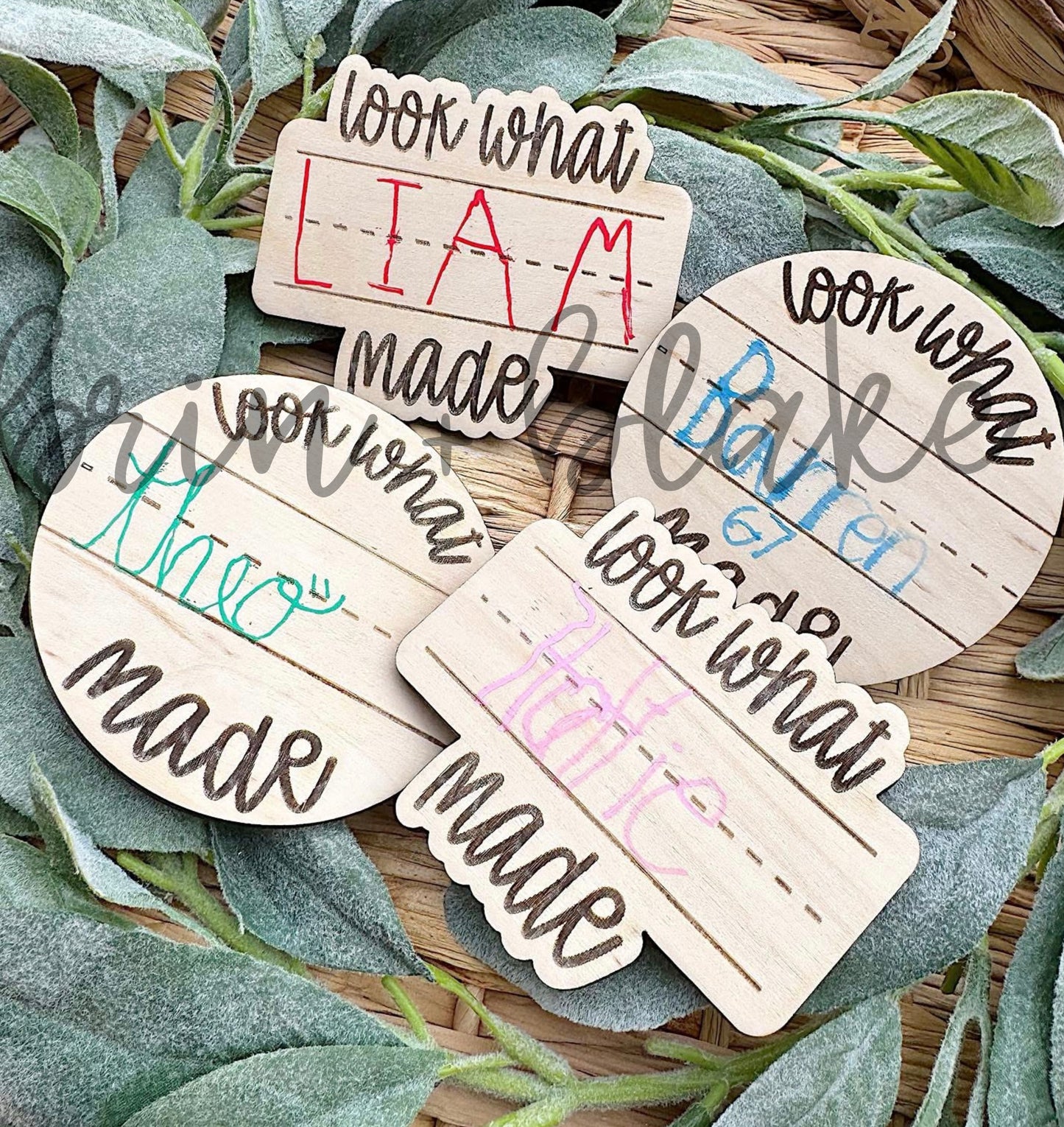 Wooden Handwriting Magnet