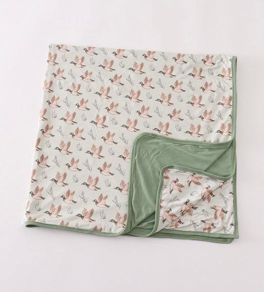 Sage Mallard Bamboo Blanket