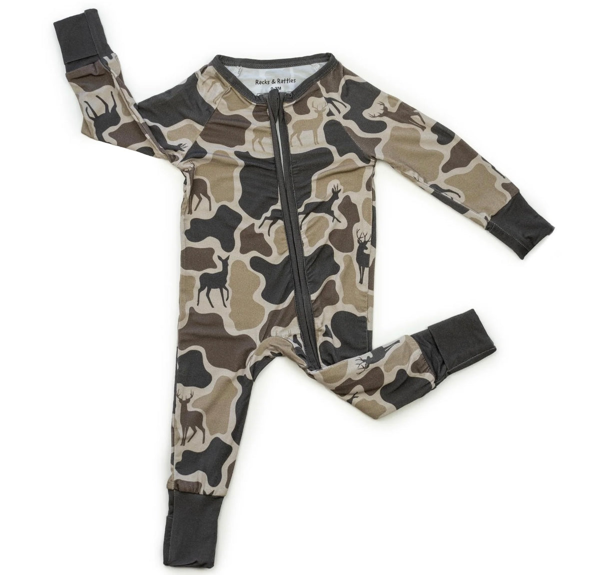 Deer Camo Bamboo Zippy