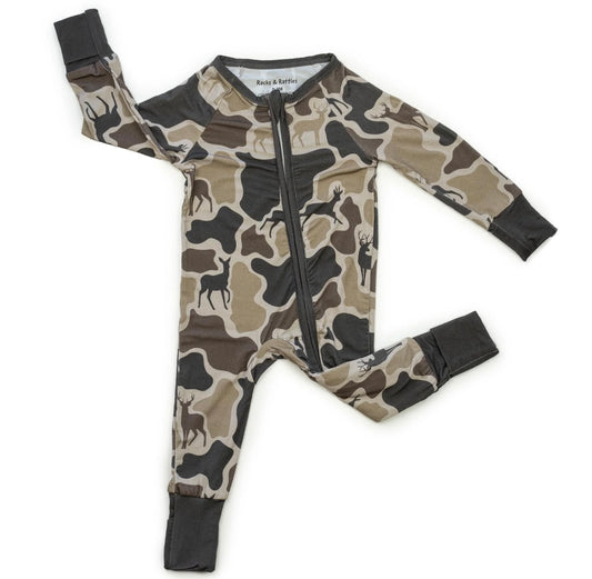 Deer Camo Bamboo Zippy