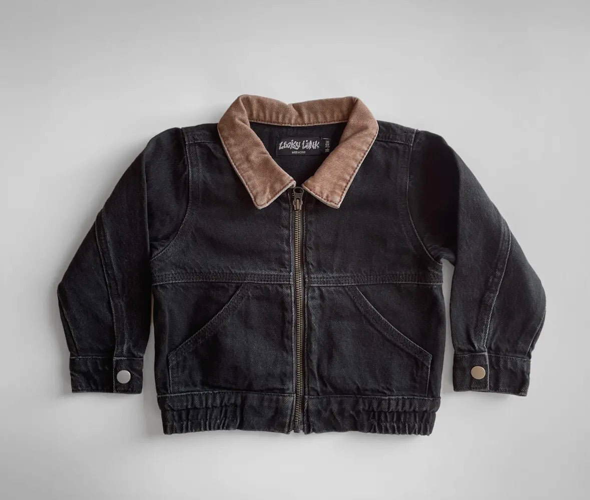 Black Vintage Utility Jacket