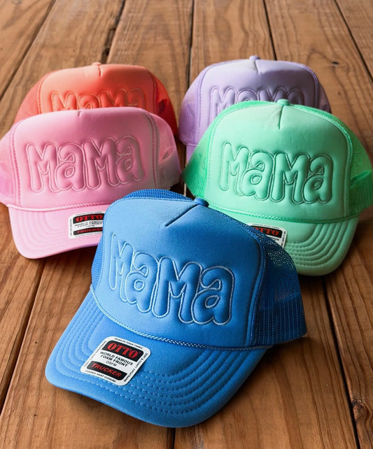 Mama Bubble Foam Embroidered Hat