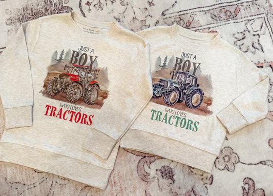 Tractor Lovin’ Boy Pullover
