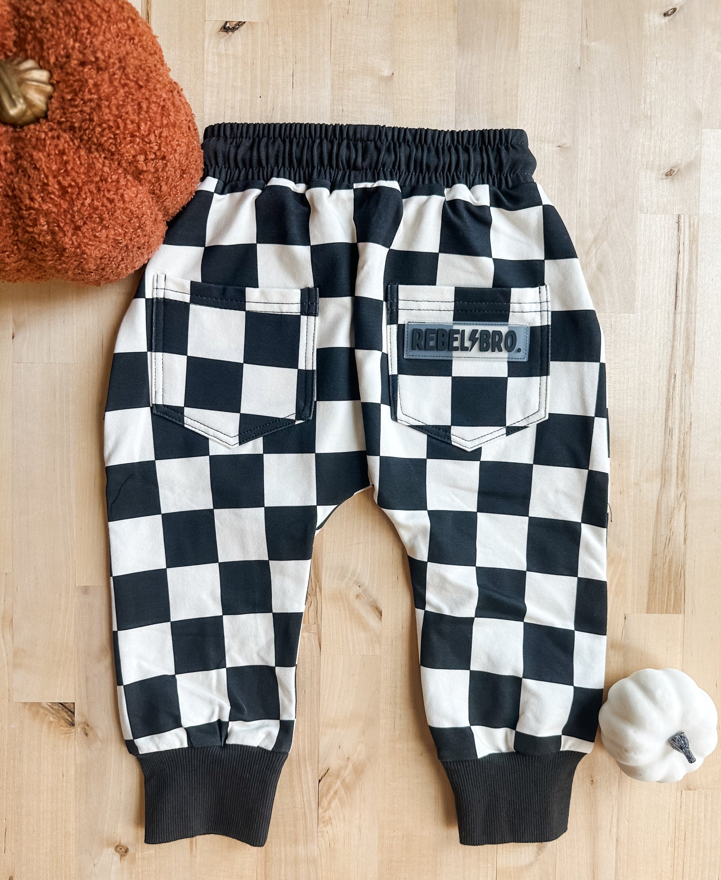 B+W Checkered Joggers