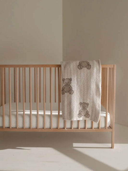 TEDDY ADULT SIZE PLUSH BLANKET