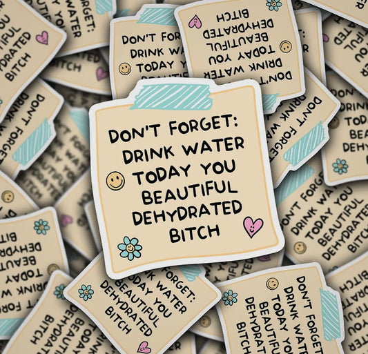 Drink Water Today Decal